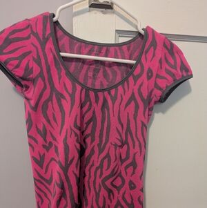 Pink Zebra Top